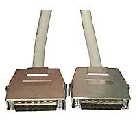 External High Density DB 50-pin to High Density DB 50-pin SCSI Cable w/ Clip-Type Connectors 1 Meter